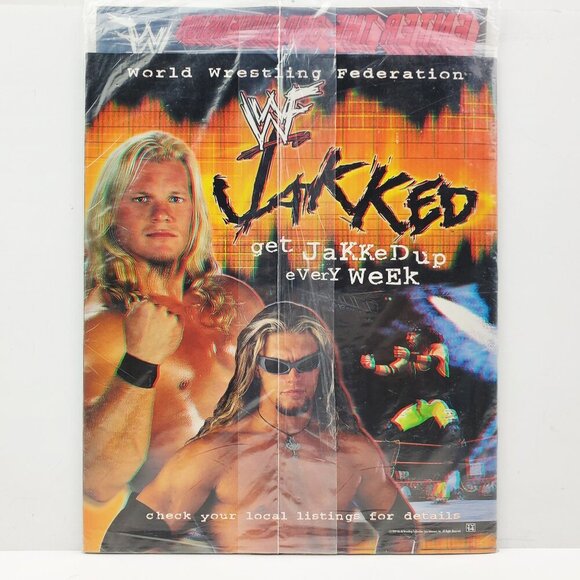 WWF Attitude Wrestling Magazine 3D VTG Best 1999 Rock Triple H Cover Y2K Sealed - Picture 2 of 8